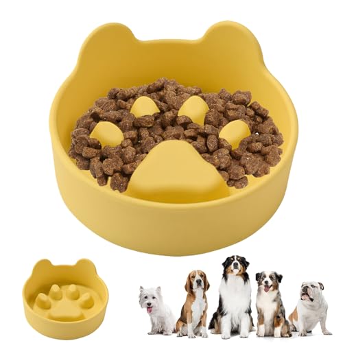 Slow Feeder - Gesunder Ernährungsnapf Mit Niedlichen Pfotenabdruck,Silikon Anti-Verschlucken & rutschfeste Futterschale Für Hunde, Katzen & Welpen Slow Feeder - Gesunder Ernährungsnapf Mit Niedlichen Pfotenabdruck,Silikon Anti-Verschlucken & rutschfeste Futterschale Für Hunde, Katzen & Welpen von Aznever