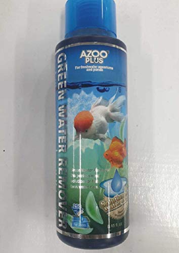 Azoo Wasser Remover Plus 120 ml - Aquariumwasserbehandlung, Grünwasserentfernung für Süßwasser-, Pflanz- und Teichaquarien von Azoo