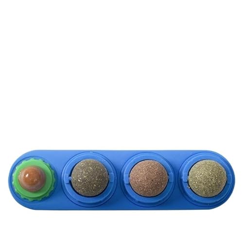 4-in-1-Katzenspielzeug, Katzenminzball, Lecken, rotierende Katzenminze, Katzensnack, Lutscher, selbstheilender Katzenspielzeugball, Appetit steigerndes Spielzeug, Bälle katzenspielzeug maus(5) von AzurePure