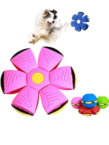 AzurePure 1 stücke Zufällige Farbe Fliegende Untertasse Verformung Ball Elastische Stepping Ball Haustier Flying Disc Interaktives Haustier Training Katzenspielzeug katzenspielzeug Maus von AzurePure