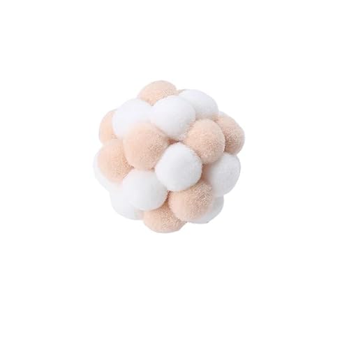 AzurePure 1PC Katzenminze Kauen Interaktives Spielzeug Kätzchen Welpen Plüsch Ball Spiel Hund Katze Spielzeug Bunte Handgemachte Glocke Hüpfball Haustier Geschenk katzenspielzeug Maus(06) von AzurePure