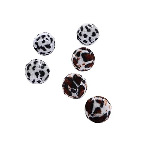 AzurePure 1PC Katzenminze Kauen Interaktives Spielzeug Kätzchen Welpen Plüsch Ball Spiel Hund Katze Spielzeug Bunte Handgemachte Glocke Hüpfball Haustier Geschenk katzenspielzeug Maus(D) von AzurePure