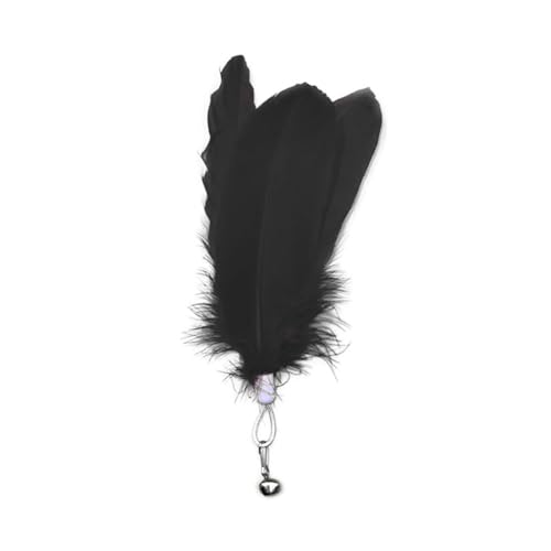 AzurePure Katzenspielzeug, interaktives Spielzeug, Feder-Teaser-Stick, Zauberstab, Ersatz-Fänger for Haustierfedern, for Katzenübungen katzenspielzeug Maus(B-03) von AzurePure