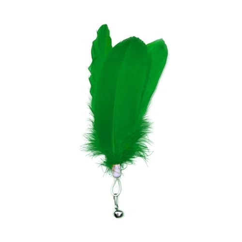 AzurePure Katzenspielzeug, interaktives Spielzeug, Feder-Teaser-Stick, Zauberstab, Ersatz-Fänger for Haustierfedern, for Katzenübungen katzenspielzeug Maus(B-08) von AzurePure