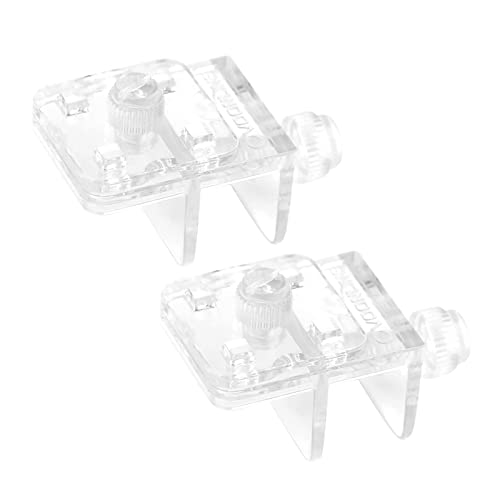 Azxcvbnm 2 Stück Fischgitter Netz Halter Klemme Anti-Sprung Netz Befestigung Clip Multifunktionale Transparente Acrylklemmen von Azxcvbnm