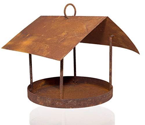 B2S BACK2SEASON Futterhaus mit Dach Metall Rost Hängen Vogelhaus Edelrost Futterstation Made in Europa B2S BACK2SEASON Futterhaus mit Dach Metall Rost Hängen Vogelhaus Edelrost Futterstation Made in Europa von B2S BACK2SEASON