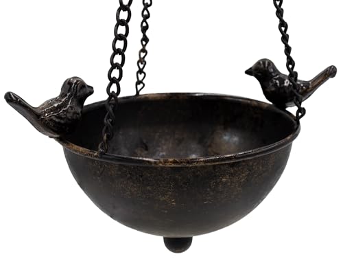 B2S BACK2SEASON Vogeltränke schwarz zum aufhängen mit 2 Vögeln edel Metall Wasserstelle Trinkstelle Futterschale H=9 cm + Kette 36 cm B2S BACK2SEASON Vogeltränke schwarz zum aufhängen mit 2 Vögeln edel Metall Wasserstelle Trinkstelle Futterschale H=9 cm + Kette 36 cm von B2S BACK2SEASON