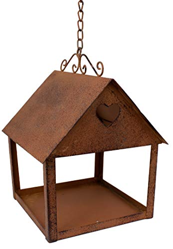 Metall Futterhaus Hängen Herz Rost Deko aufhängen Vogelfutterhaus Vogelhaus Vogelhäuschen edel Futterstation Vögel Vogelstation Baum braun Eisen stabil Edelrost wetterfest Herbst Winterdeko (Motiv 1) Metall Futterhaus Hängen Herz Rost Deko aufhängen Vogelfutterhaus Vogelhaus Vogelhäuschen edel Futterstation Vögel Vogelstation Baum braun Eisen stabil Edelrost wetterfest Herbst Winterdeko (Motiv 1) von B2S BACK2SEASON