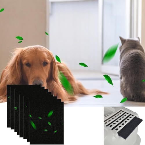 BAAQII 8 Stück Kohlefilter für Van Ness Katzentoilette, Ersatz-Aktivkohle-Premium-Geruchsfilter für Pureness F6 Zeloite Luftfilter, Schwarz BAAQII 8 Stück Kohlefilter für Van Ness Katzentoilette, Ersatz-Aktivkohle-Premium-Geruchsfilter für Pureness F6 Zeloite Luftfilter, Schwarz von BAAQII