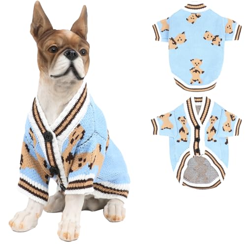 BABAHU Pullover für kleine Hunde, niedlicher Bär, für kleine, mittelgroße Hunde und Katzen, weiche Strickwaren BABAHU Pullover für kleine Hunde, niedlicher Bär, für kleine, mittelgroße Hunde und Katzen, weiche Strickwaren von BABAHU