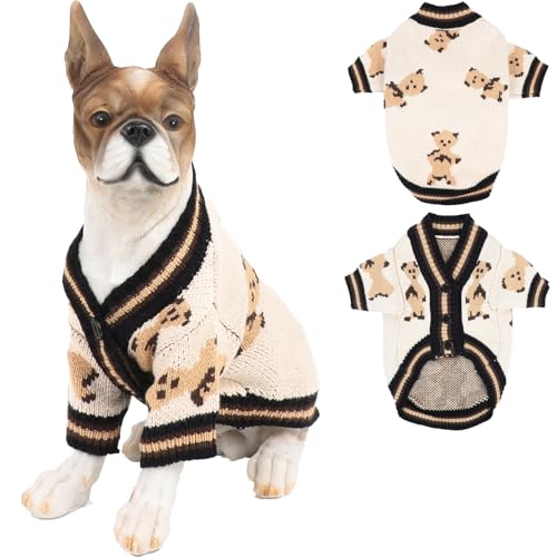 BABAHU Pullover für kleine Hunde, niedlicher Bär, für kleine, mittelgroße Hunde und Katzen, weiche Strickwaren BABAHU Pullover für kleine Hunde, niedlicher Bär, für kleine, mittelgroße Hunde und Katzen, weiche Strickwaren von BABAHU