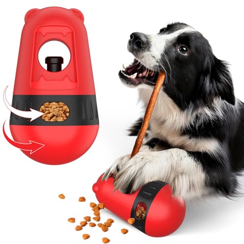 BABORUI 2-in-1-Hundespielzeug, Bully Stick-Halter & interaktives Leckerli-Spenderspielzeug, um sie beschäftigt zu halten, verstellbarer Hunde-Kauknochen-Halter, Puzzle-Futterspender für Welpen, kleine von BABORUI