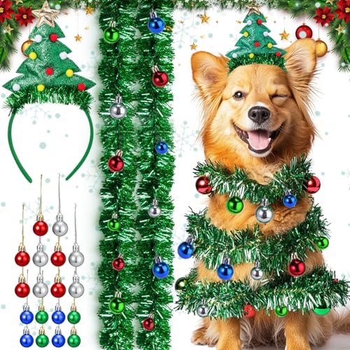 BABORUI Hund Weihnachtsschmuck - Hund Weihnachtsbaum Outfit Hunde, DIY Hund Weihnachtsbaum Kostüm mit Hund Weihnachten Stirnband, Weihnachtsbaum Hundekleidung für Große/Mittel/Kleine Hunde BABORUI Hund Weihnachtsschmuck - Hund Weihnachtsbaum Outfit Hunde, DIY Hund Weihnachtsbaum Kostüm mit Hund Weihnachten Stirnband, Weihnachtsbaum Hundekleidung für Große/Mittel/Kleine Hunde von BABORUI