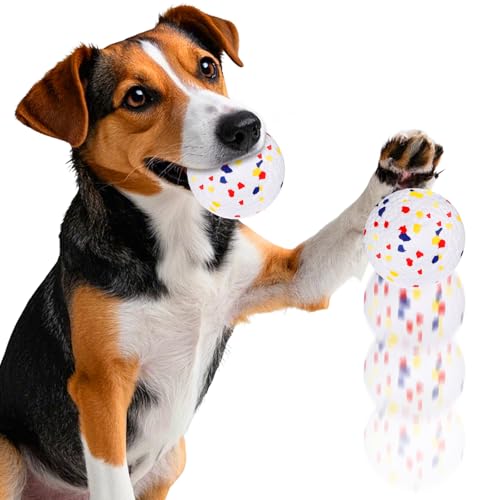BABORUI Hundeball, E-TPU-Hundespielzeug für aggressive Kauer, Weiß, unaufgeladener Ball BABORUI Hundeball, E-TPU-Hundespielzeug für aggressive Kauer, Weiß, unaufgeladener Ball von BABORUI