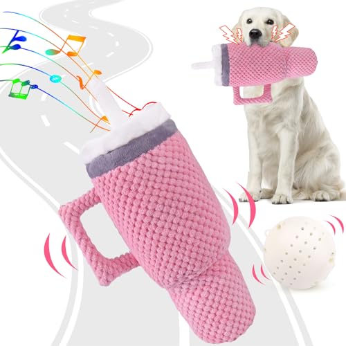 BABORUI Hundespielzeug mit Quietschelement, Pink Cup BABORUI Hundespielzeug mit Quietschelement, Pink Cup von BABORUI