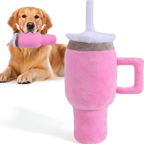 BABORUI Niedlicher quietschender Hunde-Spielzeugbecher, weicher Becher, lustiges Hundespielzeug für Aggressive Kauer, Sicherheitsdesign, Hundespielzeug für kleine, mittelgroße und große Hunde, zum BABORUI Niedlicher quietschender Hunde-Spielzeugbecher, weicher Becher, lustiges Hundespielzeug für Aggressive Kauer, Sicherheitsdesign, Hundespielzeug für kleine, mittelgroße und große Hunde, zum von BABORUI