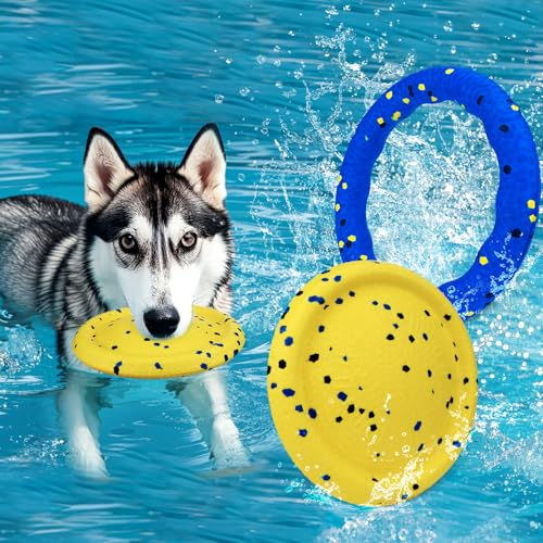 BABORUI Schwimmendes Hundespielzeug Pool - Langlebiges E-TPU Hund Wasserspielzeug zum Apportieren & Kauen, Helles Schwimmendes Hundespielzeug für Pool, Strand & Spielen im Freien - Dogs Beach BABORUI Schwimmendes Hundespielzeug Pool - Langlebiges E-TPU Hund Wasserspielzeug zum Apportieren & Kauen, Helles Schwimmendes Hundespielzeug für Pool, Strand & Spielen im Freien - Dogs Beach von BABORUI