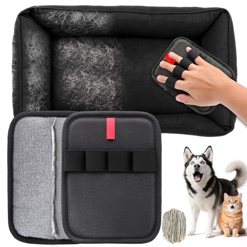 BABORUI Tierhaarentfernungshandschuh, 2 Stück, elektrostatische Handschuhe, Tierhaarentferner-Handschuh, Fusselrollen in Streifen, Katzen- und Hundehaarentferner-Werkzeug für Möbel, Auto, Couch BABORUI Tierhaarentfernungshandschuh, 2 Stück, elektrostatische Handschuhe, Tierhaarentferner-Handschuh, Fusselrollen in Streifen, Katzen- und Hundehaarentferner-Werkzeug für Möbel, Auto, Couch von BABORUI