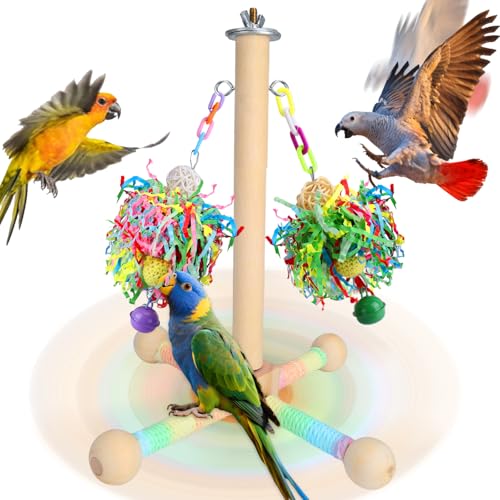BABORUI Vogelspielzeug für Papageien, Futtersuche, Hängespielzeug mit Sitzstangen für Käfig BABORUI Vogelspielzeug für Papageien, Futtersuche, Hängespielzeug mit Sitzstangen für Käfig von BABORUI