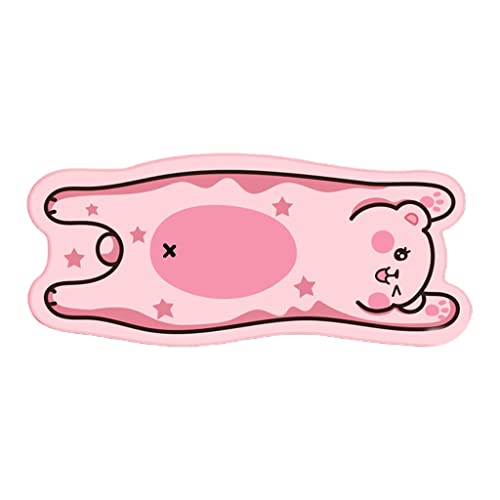 BABYVIVA Mauspad, tragbares Büro-Mauspad, Gummi-Mauspad, Cartoon, niedlich, groß, rosa/brauner Bär, rutschfest, wasserdicht BABYVIVA Mauspad, tragbares Büro-Mauspad, Gummi-Mauspad, Cartoon, niedlich, groß, rosa/brauner Bär, rutschfest, wasserdicht von BABYVIVA
