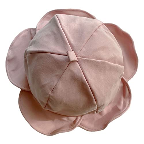 Frauen Für Sonne for Bucket Caps Feste Farbe Für Sonnenhut Leichte Verstellbare Modische Süße Gekräuselte Haustier von BABYVIVA