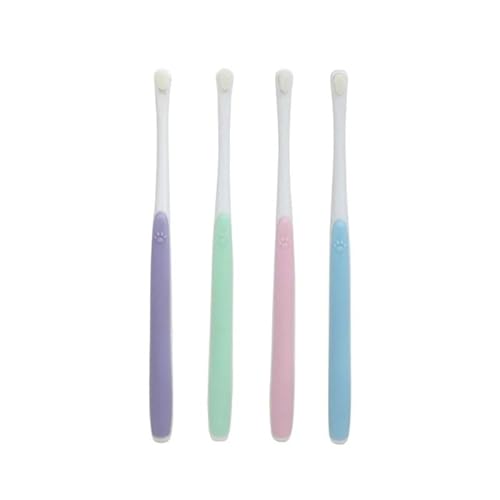 BADALO Hundezahnbürste for Haustiere, Zahnreinigungswerkzeug, weiche Haustier-Zahnbürste mit kleinem Kopf, Mundgeruch, Zahnpflegemittel (Color : Green) von BADALO