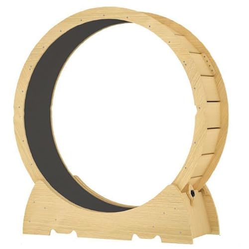 BADEZ Katzenrad, Katzenlaufband, Katzenläufer, Laufrad für Indoor-Katzen, Katzenlaufrad mit Feststellvorrichtung, Katzentrainingsspielzeug, breite Laufstrecke, M von BADEZ