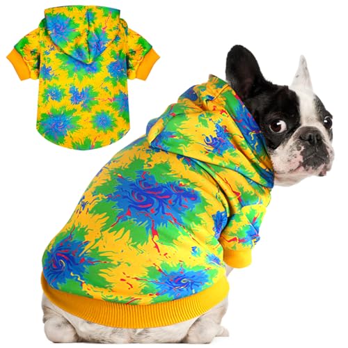 BAEJMJK Hunde-Kapuzenpullover für mittelgroße und große Hunde, Winterkleidung mit Mütze, Gelb, Größe S BAEJMJK Hunde-Kapuzenpullover für mittelgroße und große Hunde, Winterkleidung mit Mütze, Gelb, Größe S von BAEJMJK