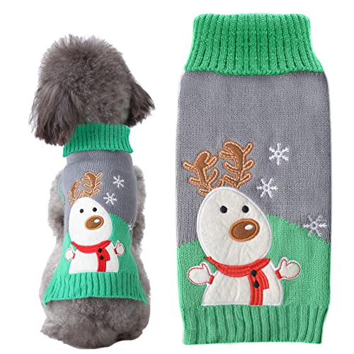 BAEJMJK Weihnachtspullover für Hunde, Grün, Größe S von BAEJMJK