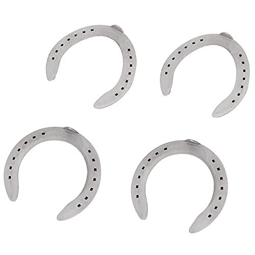 BAFOVY Aluminiumlegierung Horseshoe Kit 4PCS Anti Slip Horse Racing Accessoires mit Robustem Design für Hufschutz und Stabilität (Typ 5 (8,3 x 8,3 x 3,5 Zoll)) von BAFOVY