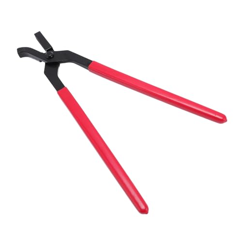 BAFOVY Hufnagelzange, Hufeisenwerkzeug aus Stahl mit Rutschfestem Gummigriff, Hufschmied, Zum Trimmen von Pferdehufen von BAFOVY