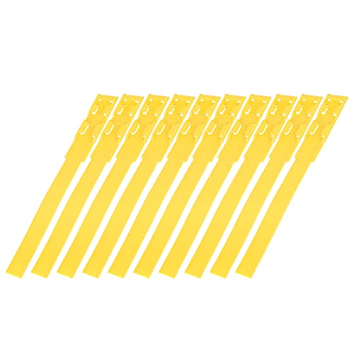 BAFOVY Premium -Kunststoffmaterialien, Langlebige Rinder -ID Kragen mit Leichtem Design und 4 Farboptionen für Viehfarm, Praktische Identifikationsgeräte für Verschiedene Tiere (Yellow) von BAFOVY