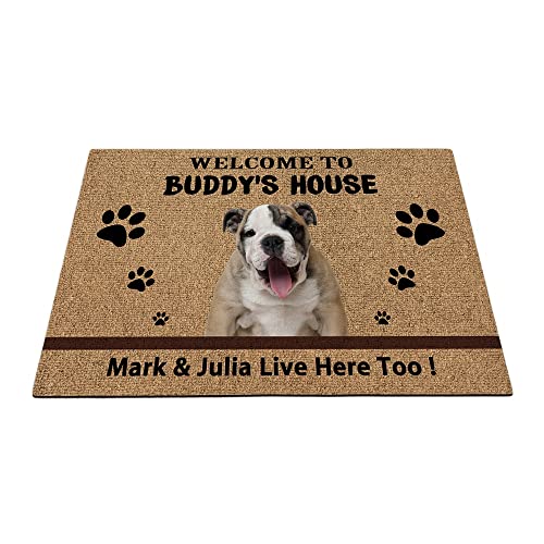 Fußmatte für Hunde, Motiv: Englische Bulldogge, niedlich, 89,9 x 59,9 cm von BAGEYOU