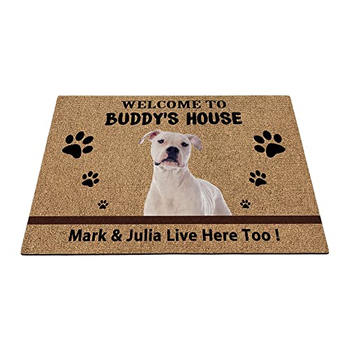 Fußmatte für amerikanische Bulldogge, Hundemotiv, niedlich, 89,9 x 59,9 cm von BAGEYOU