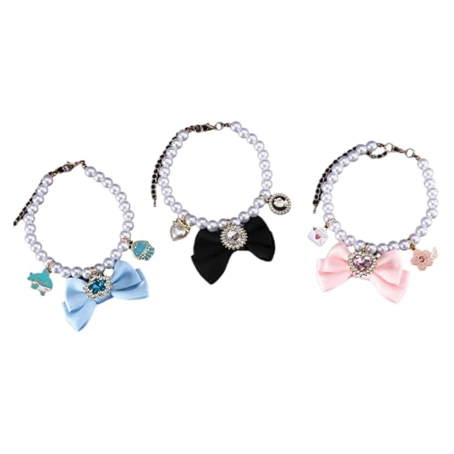 BAHJKASD Haustier Hochzeits Perlenhalsband Juwelenbesetzte Halskette Besetzt Mit Glitzernden Strasssteinen Hochzeit Kostüm Feiern BAHJKASD Haustier Hochzeits Perlenhalsband Juwelenbesetzte Halskette Besetzt Mit Glitzernden Strasssteinen Hochzeit Kostüm Feiern von BAHJKASD