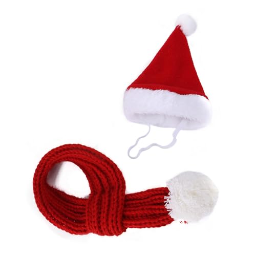 BAHJKASD Santa Pet Fashion Set Haustier Weihnachtsfoto Requisiten Neujahr Kostüm Outfit Für Hunde Katzen Und Mehr von BAHJKASD