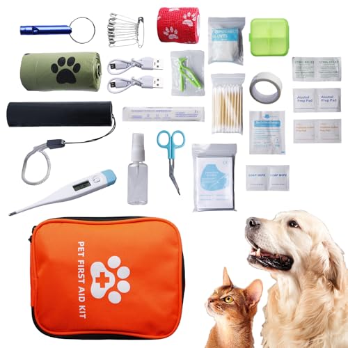 BAIFULAI Erste Hilfe Set Hund und Katze: 118 Teile Hunde Erste Hilfe Set, Erste Hilfe Hund Set für Hunde und Katze, Hundeapotheke ideal für Haustiere, für Zuhause, beim Wandern oder unterwegs BAIFULAI Erste Hilfe Set Hund und Katze: 118 Teile Hunde Erste Hilfe Set, Erste Hilfe Hund Set für Hunde und Katze, Hundeapotheke ideal für Haustiere, für Zuhause, beim Wandern oder unterwegs von BAIFULAI