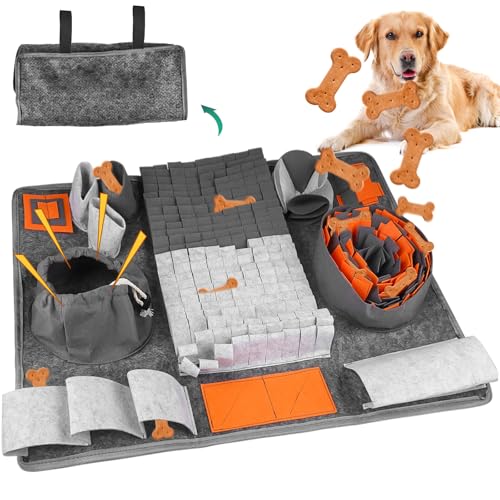 BAIFULAI Schnüffelteppich für Hunde, 65 * 44 cm Schnüffelmatte für Hunde, Intelligenzspielzeug Schnüffeldecke, Waschbar Anti-Rutsch Haustier Schnüffelteppich, Intelligenzspielzeug für Hunde Katzen BAIFULAI Schnüffelteppich für Hunde, 65 * 44 cm Schnüffelmatte für Hunde, Intelligenzspielzeug Schnüffeldecke, Waschbar Anti-Rutsch Haustier Schnüffelteppich, Intelligenzspielzeug für Hunde Katzen von BAIFULAI