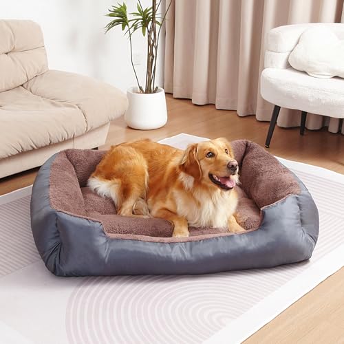 Große Hundebetten, Haustierbett für große Hunde, bequemes Hundebett, maschinenwaschbar bis 30/50/90/45,4 kg Große Hundebetten, Haustierbett für große Hunde, bequemes Hundebett, maschinenwaschbar bis 30/50/90/45,4 kg von BAILARY