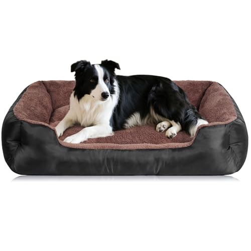 Hundebetten für mittelgroße Hunde, orthopädisches Hundebett, wärmend, weich, langlebig, Haustierbett mit rutschfester Unterseite von BAILARY