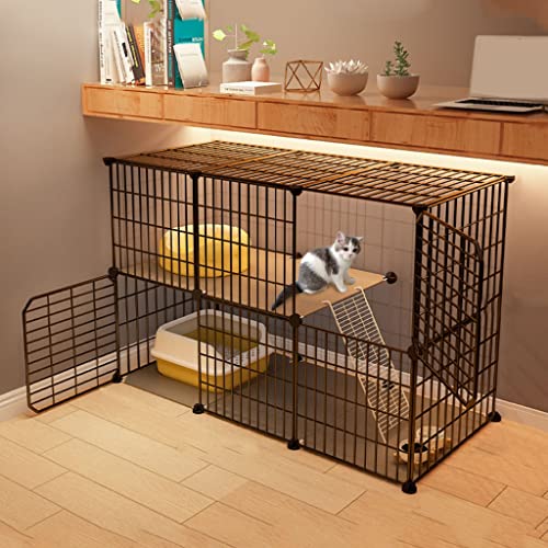 BAJMY Katzenhaus Im Freien, Katzengehege, Katzenkäfig - Zusammenklappbares Großes Katzenhaus Indoor Hamsterkäfig Kleintierkäfig Käfig, DIY-Haustier-Laufstall, Ideal für 1-4 Katzen BAJMY Katzenhaus Im Freien, Katzengehege, Katzenkäfig - Zusammenklappbares Großes Katzenhaus Indoor Hamsterkäfig Kleintierkäfig Käfig, DIY-Haustier-Laufstall, Ideal für 1-4 Katzen von BAJMY