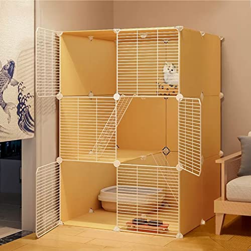 BAJMY Katzenkäfig, Katzengehege, DIY Kleintierkäfig für Kaninchen, Gittergehege Katzenkäfig stöckig, Katzenkfig Pet Products Portable Metalldraht Yard Fence, Verschlüsseltes Netz (Size : 75x75x109cm) BAJMY Katzenkäfig, Katzengehege, DIY Kleintierkäfig für Kaninchen, Gittergehege Katzenkäfig stöckig, Katzenkfig Pet Products Portable Metalldraht Yard Fence, Verschlüsseltes Netz (Size : 75x75x109cm) von BAJMY