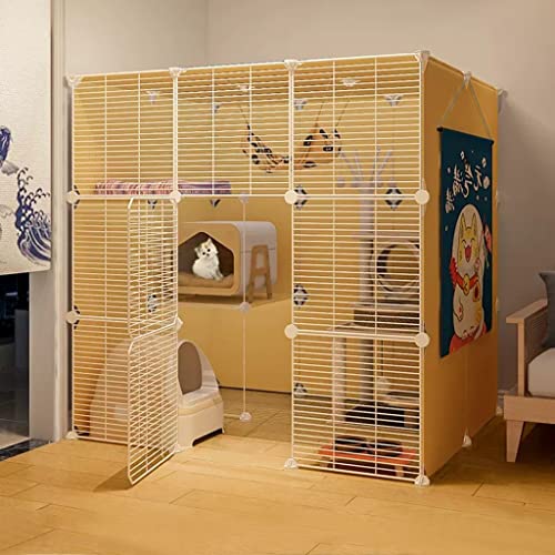 Katzenkäfig, Katzengehege, DIY Kleintierkäfig für Kaninchen, Gittergehege Katzenkäfig stöckig, Katzenkfig Pet Products Portable Metalldraht Yard Fence, Verschlüsseltes Netz ( Size : 111x75x109cm ) Katzenkäfig, Katzengehege, DIY Kleintierkäfig für Kaninchen, Gittergehege Katzenkäfig stöckig, Katzenkfig Pet Products Portable Metalldraht Yard Fence, Verschlüsseltes Netz ( Size : 111x75x109cm ) von BAJMY