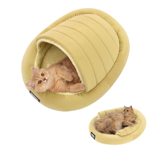 BALANCE 2 in 1 Katzenbett Höhle für Kätzchen und kleine Hunde, Katzenzelte für Indoor-Katzen, abgedeckte Katzenbetten mit abnehmbarem Kissen, beruhigendes Katzennest, Katzenversteck, waschbares BALANCE 2 in 1 Katzenbett Höhle für Kätzchen und kleine Hunde, Katzenzelte für Indoor-Katzen, abgedeckte Katzenbetten mit abnehmbarem Kissen, beruhigendes Katzennest, Katzenversteck, waschbares von BALANCE