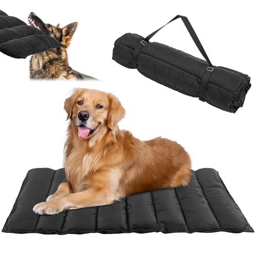 BALAPET Tragbares kaufestes Hundebett, wasserdicht, für Outdoor-Reisen, Camping, langlebiges Hundebett für aggressive Kauer, faltbar, maschinenwaschbar, Hundematten für Auto, Sofa, Käfig (150 x 94 cm) BALAPET Tragbares kaufestes Hundebett, wasserdicht, für Outdoor-Reisen, Camping, langlebiges Hundebett für aggressive Kauer, faltbar, maschinenwaschbar, Hundematten für Auto, Sofa, Käfig (150 x 94 cm) von BALAPET