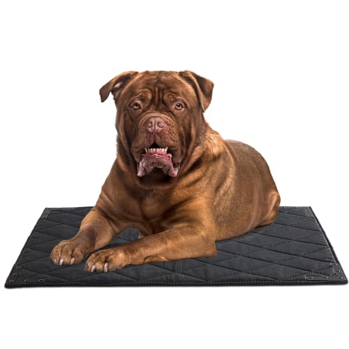 BALAPET Kaufestes Hundebett mit Metallnieten-Ecke für große Hunde, stabile Hundehüttenunterlage für zahnende Welpen, langlebig, für drinnen und draußen, 71,1 x 104,1 cm von BALAPET