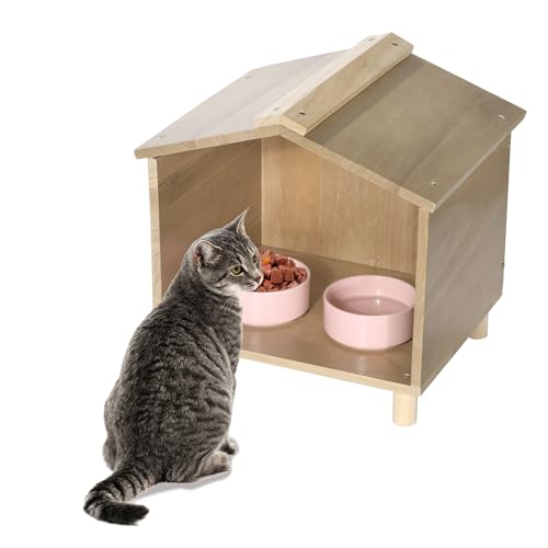 BALAPET Katzenfutterstation & Unterschlupf für Katzen - Wasserdichtes Katzenhaus für Futterstation im Freien, perfekt für Wildkatzen, Vögel, Kaninchen, Katzen & Hunde BALAPET Katzenfutterstation & Unterschlupf für Katzen - Wasserdichtes Katzenhaus für Futterstation im Freien, perfekt für Wildkatzen, Vögel, Kaninchen, Katzen & Hunde von BALAPET