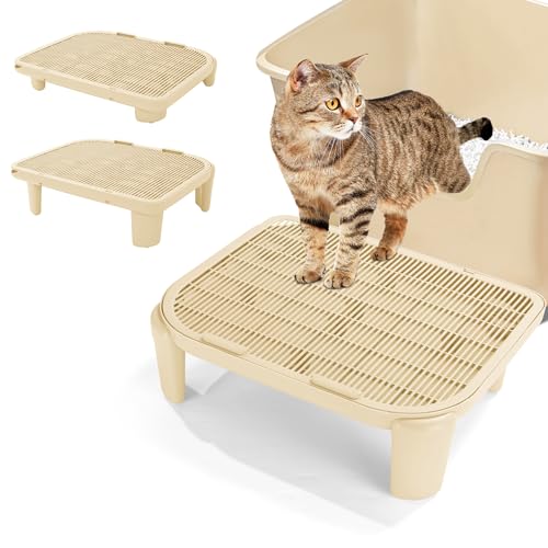 BALAPET Verstellbare Katzenrampe für Katzentoilette - Erhöhte Toilettenrampe mit Filterfunktion - Doppelschichtige Katzentreppe für Kleine & Ältere Katzen BALAPET Verstellbare Katzenrampe für Katzentoilette - Erhöhte Toilettenrampe mit Filterfunktion - Doppelschichtige Katzentreppe für Kleine & Ältere Katzen von BALAPET