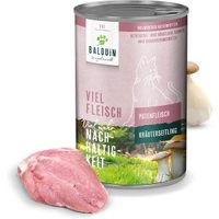 BALDUiN Katze Pute & Kräuterseitling 12x400g von BALDUiN