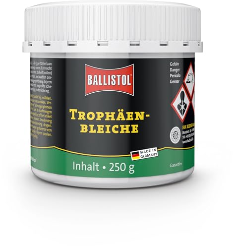 Ballistol Unisex – Erwachsene Waffenpflege 25760 Trophäenbleiche 250g Dose-Erstpräparation und Restaurierung von Trophäen, Schädeln und Knochenteilen, Farblos, 250 ml von BALLISTOL